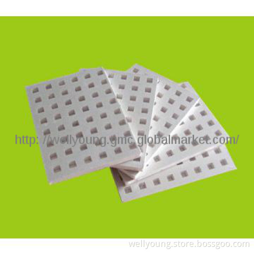 Acoustic perforated gypsum board
